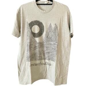 2016 MewithoutYou Mountain Range Line Drawing Art Band Shirt Adult Large